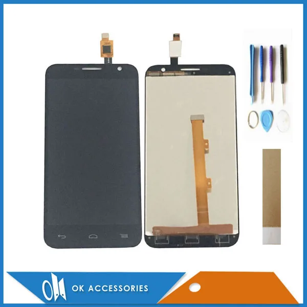 ЖК-дисплей с дигитайзером сенсорного экрана лентой инструментов для Alcatel One Touch Idol