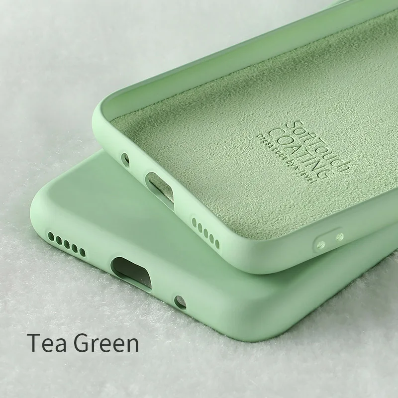 Tea Green X-Level для huawei Honor 20 pro Чехол, мягкая Жидкая силиконовая резина, оригинальная задняя крышка для телефона huawei Honor 20 lite чехол - Цвет: Tea Green