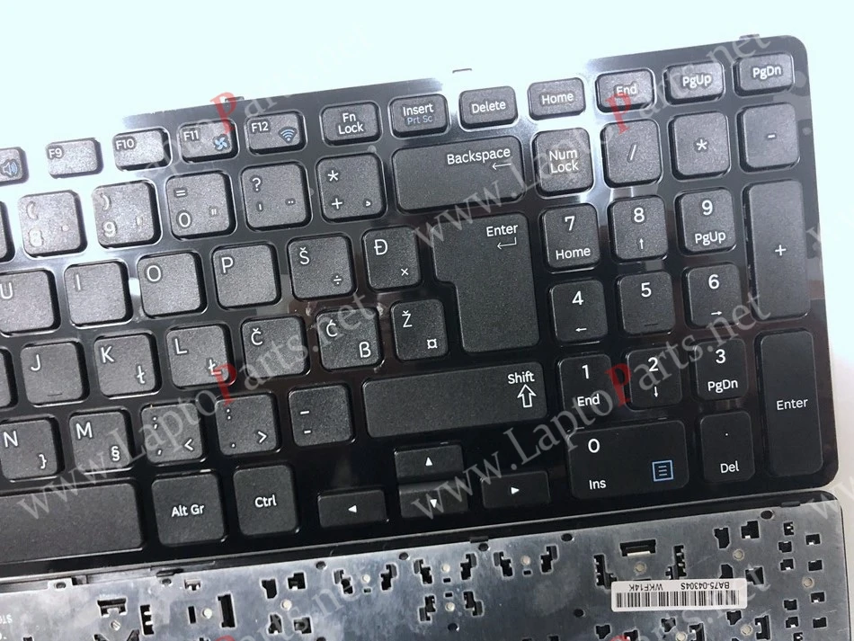 Словенская хорватская Западная балкана клавиатура с C оболочкой для SAMSUNG 350E5C 355E5C