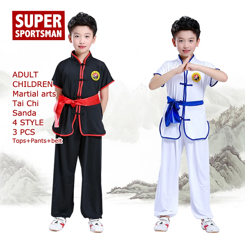

Boys Girl Martial Arts Wushu Clothing Set Children Bjj Cosplay Costume Kung Fu Clothes Kids Judo Suit Men Training Sanda Uniform