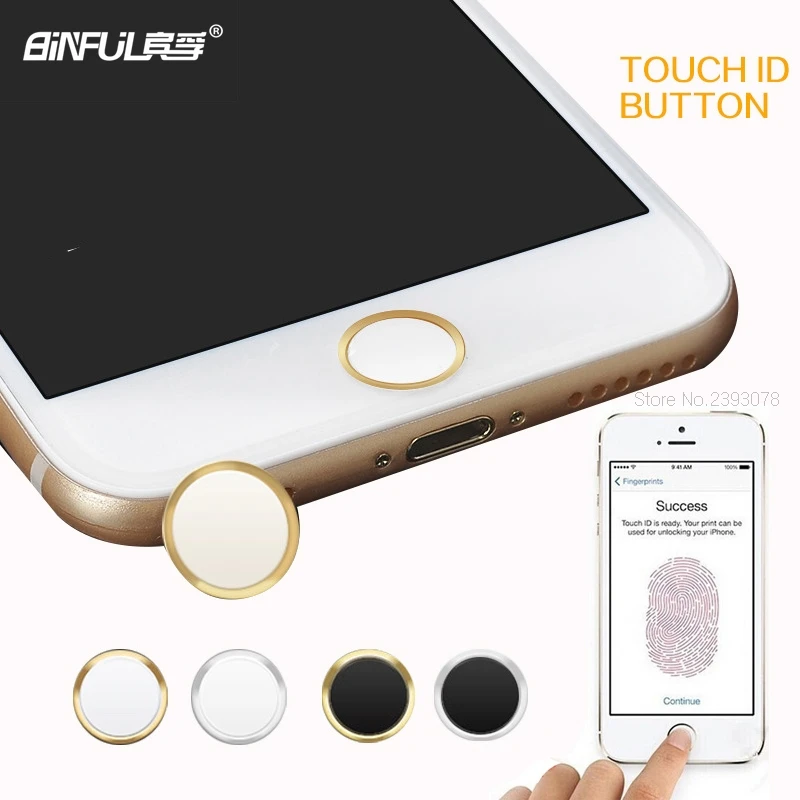 BINFUL Touch ID металлический алюминиевый чехол для iPhone 5, 5S, 6, 6 S, 7, 8 plus, для i Pad, мини-Идентификация отпечатков пальцев