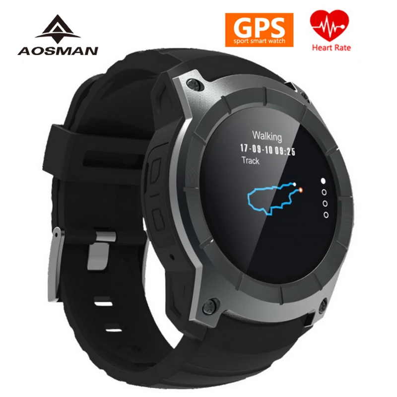AOSMAN 2018 GPS спортивные часы sim-карта связь монитор сердечного ритма Smartwatch