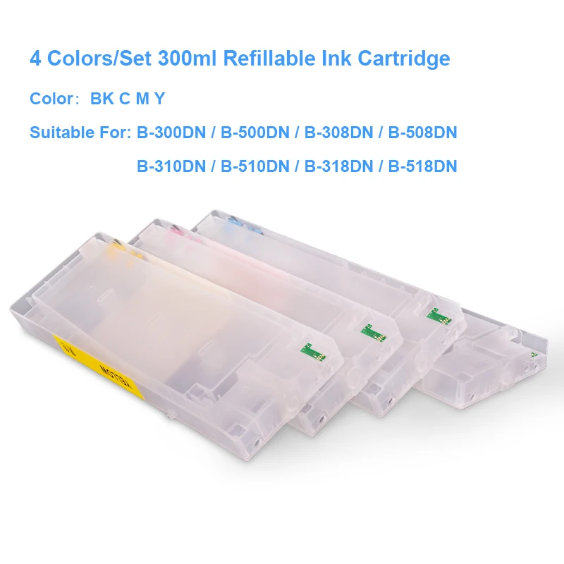 Картридж для Epson B300DN B500DN B310DN B510DN B318DN B518DN 300 4 цвета/комплект|cartridge head|cartridge chipcartridge