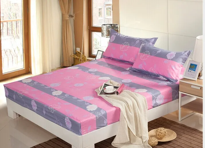 Горячая 100% хлопок простыня с резиновым поясом наматрасник покрывало Sabanas