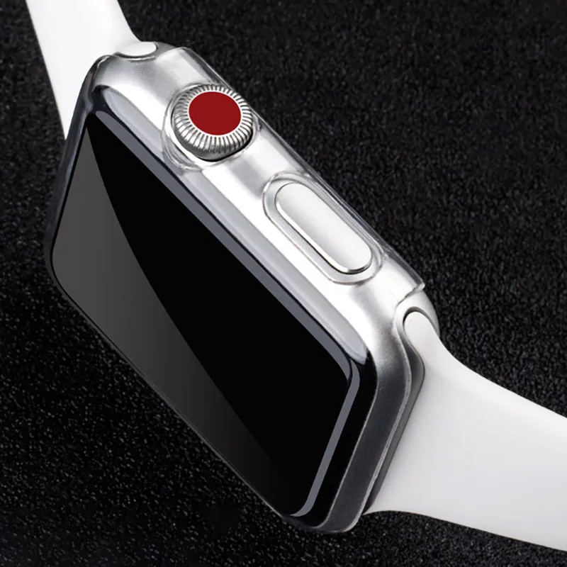 BBSW ультра тонкий жесткий пластиковый прозрачный защитный чехол для iWatch Apple Watch