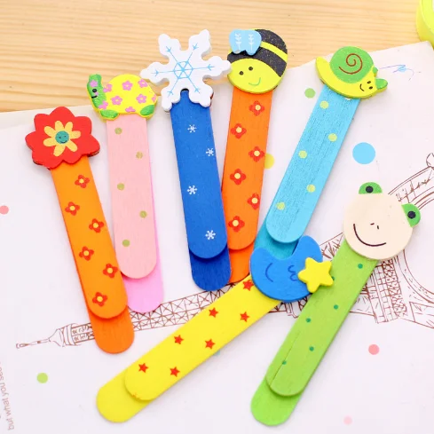 4 шт./партия милые Мультяшные животные закладки кавайные канцелярские школьные