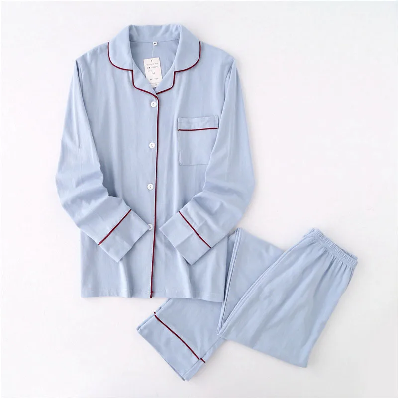 Парная Пижама комплект для мужчин пижамы трикотажные хлопковые женщин pijama hombre Весна повседневное Домашняя одежда Lounge одежда - Цвет: Women Color 2