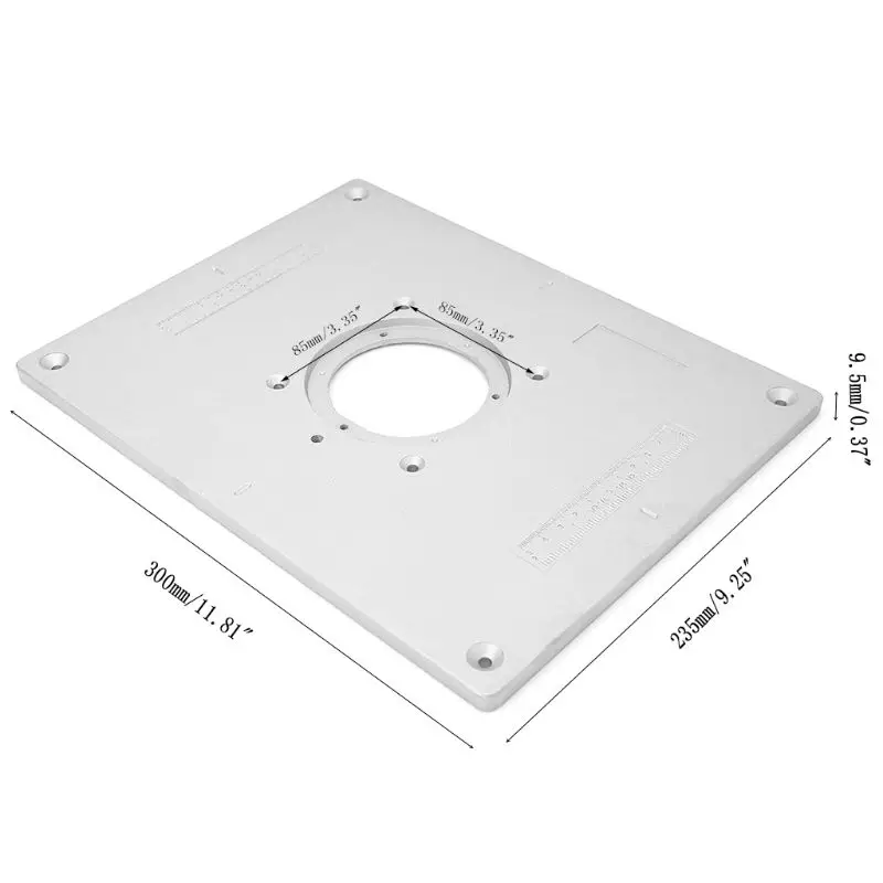 

Aluminum Router Table Insert Plate Trimmer Engraving Machine Woodworking Bench
