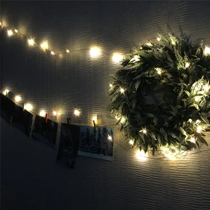 Светодиодный крошечные гирлянды 10 м 33Ft Медный провод Фея лампы 100 светодиодный