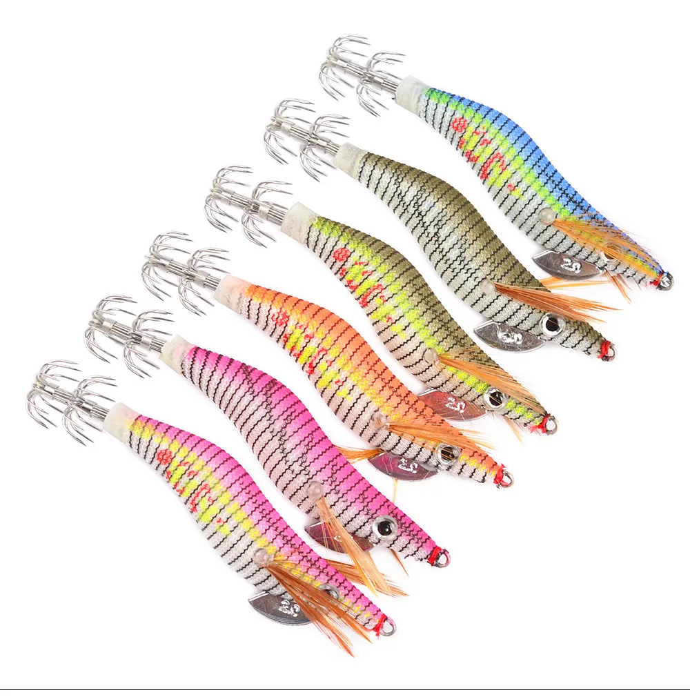 1 шт. розничная продажа крючки с блесной в виде кальмара джиг рыболовные