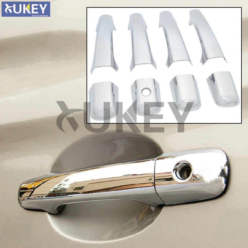 Подходит для Volvo Xc60 хромированные дверные ручки Catch крышки 2009 2010 2011 2012 2013 Кепки отделка под давлением аксессуары