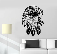 Bald Eagle Wall Decal Living Room Home Interior Decor Bird Head America Symbol Stickers Bedroom Animal Vinyl Wall Sticker D037