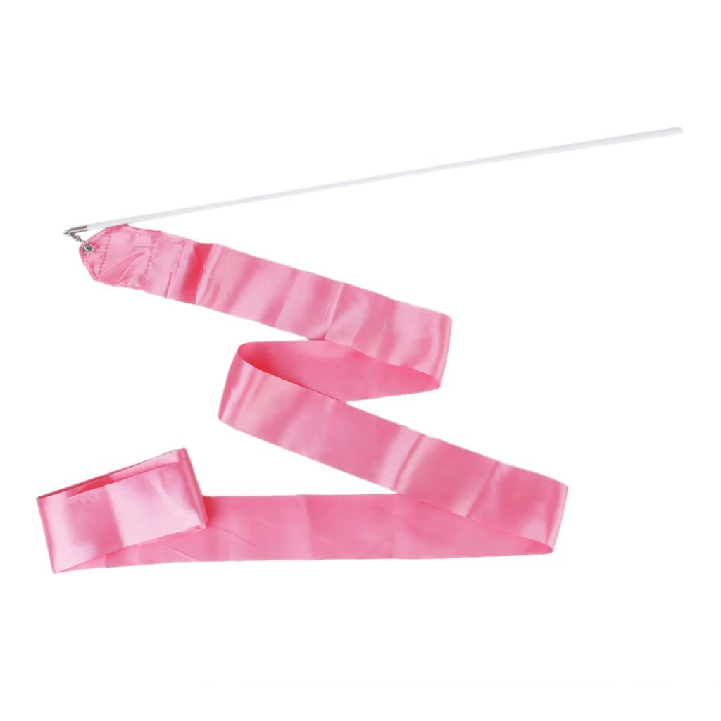 Gym Dance Ribbon Rhythmic Gymnastic Streamer Rod Baton Twirling Chinese New Year Party |