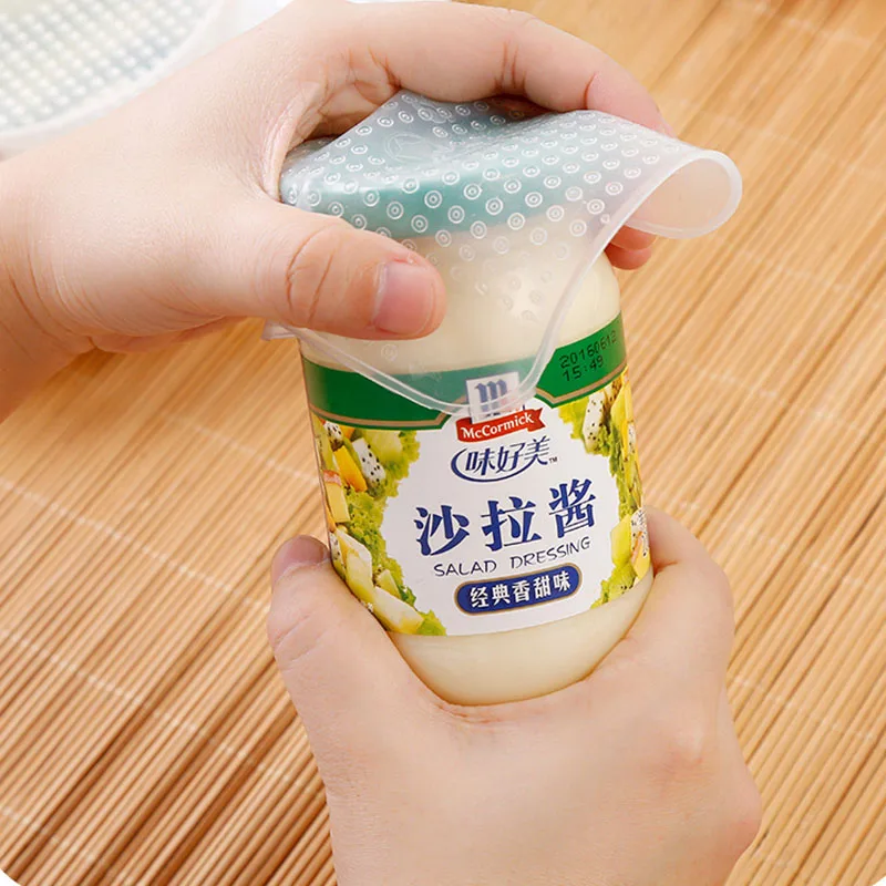 QuickDone 4 шт. силиконовая стрейч крышка Еда Свежий Многоразовые всасывания чаша