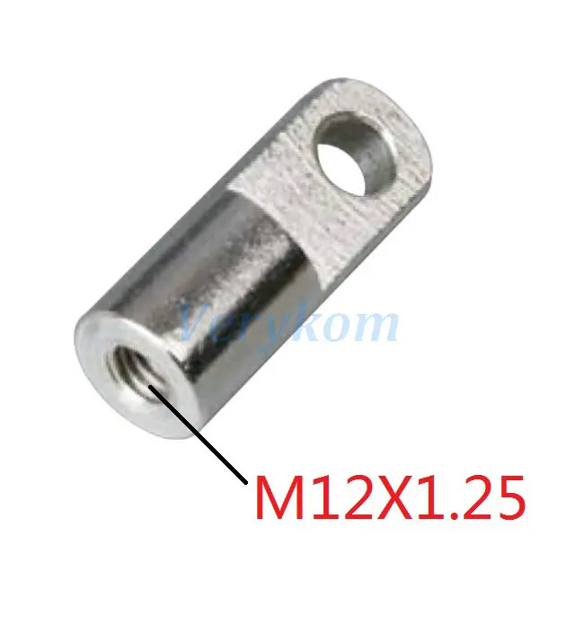 M12X125I F-M4, M5, M6, M8, M10, M12, M15, M20 I шарнир для крепления пневматического цилиндра, шток поршня, скобы F-M5X080I, F-M10X125I, M8* 1,25 - Цвет: M12X125I