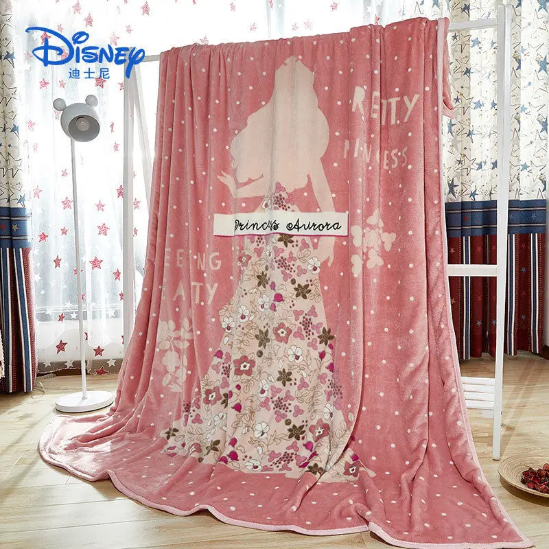 Princess Одеяло Дисней из мультфильма Минни Микки Замороженные мягкие фланелевые одеяла для девочек Дети на кровать диван весна, осень одеяло - Цвет: Princess