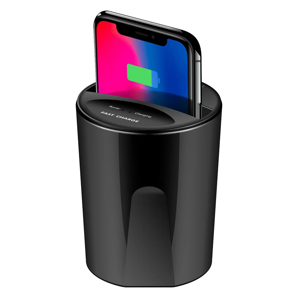 Автомобильное беспроводное зарядное устройство Qi для iPhone XS Max X XR 7 8 Plus быстрая
