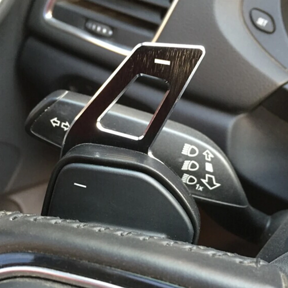 Автомобильное рулевое колесо DSG Paddle Extension Shifters Shift наклейка украшение для Audi A3 S3 A4