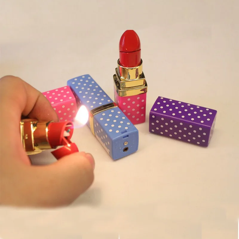 Креативная индивидуальность зажигалка с пламенем модная Женская Роскошная