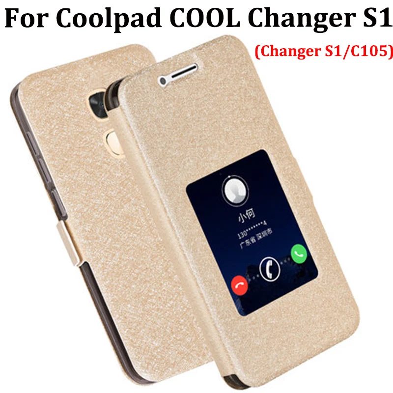 Чехол с открытым окном для Coolpad COOL Changer S1 чехол телефона cool ChangerS1 C105 флип