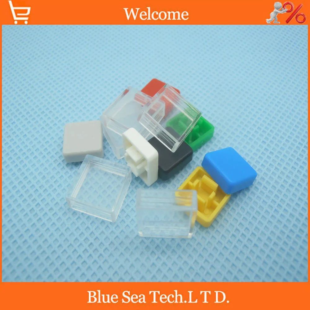 200 пар (Тактильный кнопочный переключатель + прозрачный чехол) для кнопочного