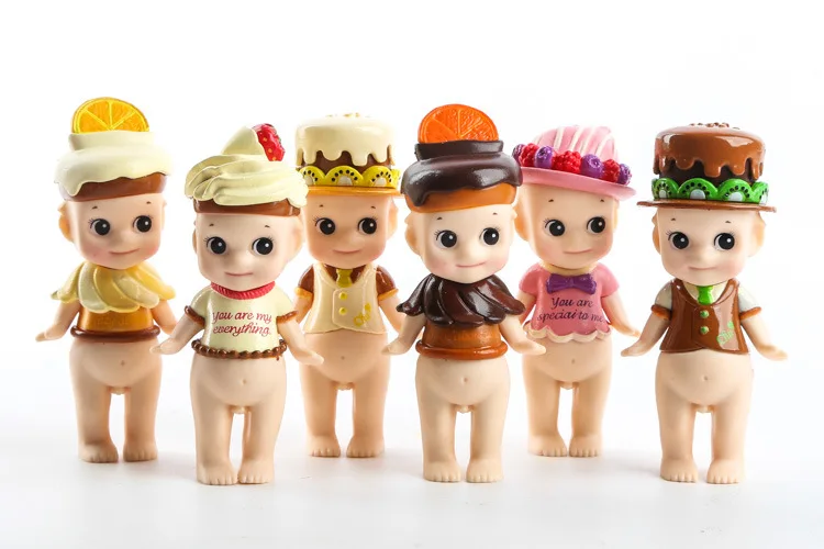 6 шт. Sonny ангелы набор шоколадных серий sonny Angel Kewpie Детские куклы игрушечные мини