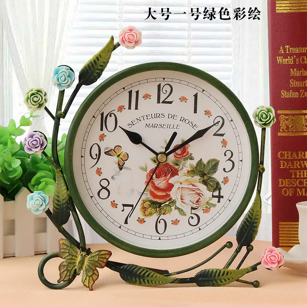 2018 новые автомобильные часы Reloj De Mesa украшения железные настольные круглые