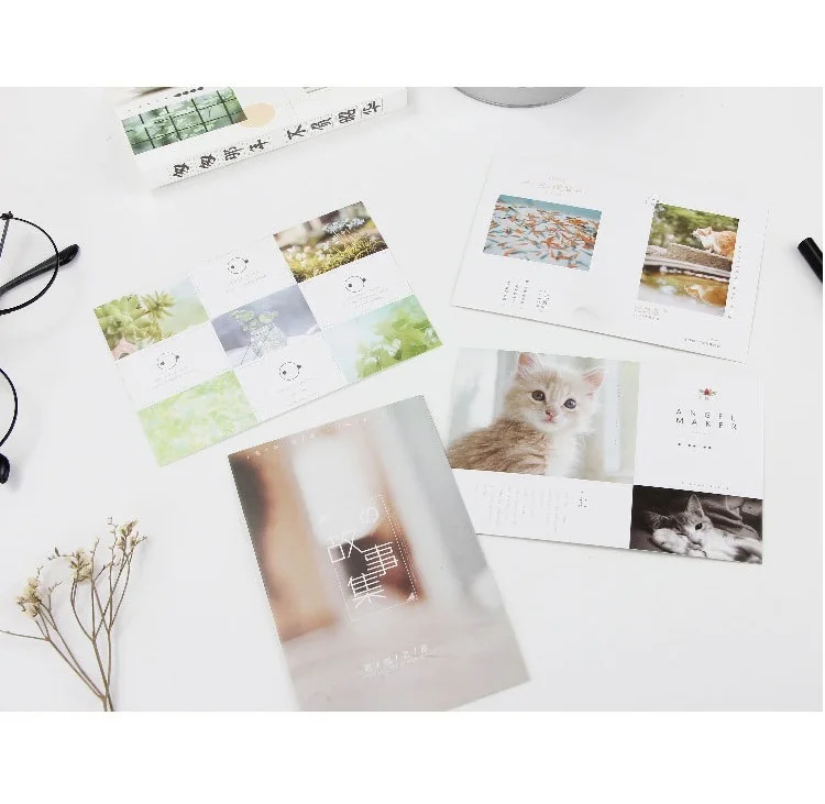 30 Sheets/Set Summer Scenery series Postcard/Greeting Card/Message Card/Birthday Letter Envelope Gift Card Two sizes | Канцтовары для