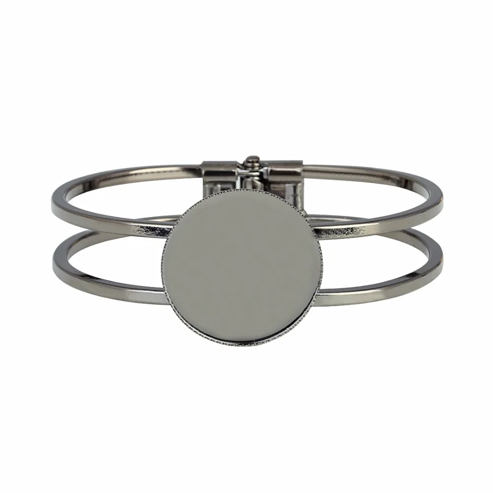 Модные браслеты золотого цвета настройки браслетов Подходит кабошон камея