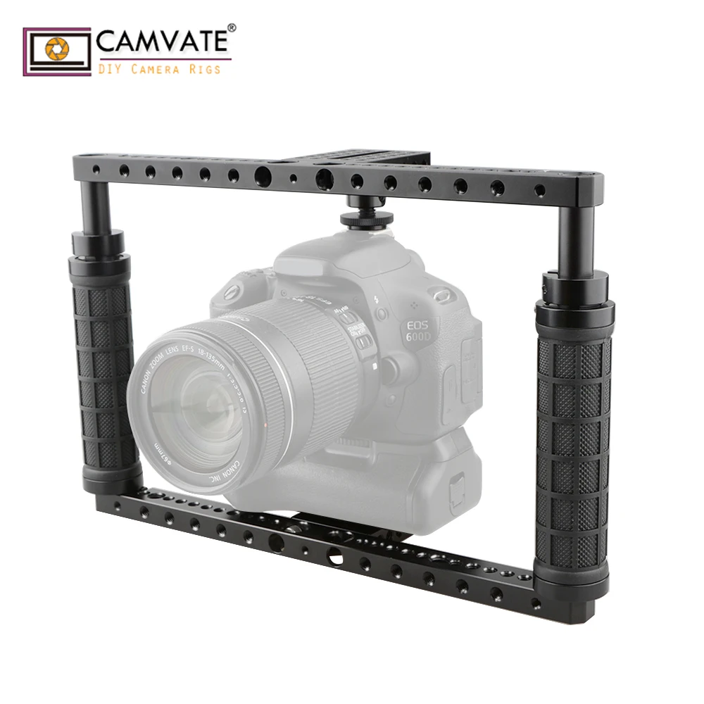 CAMVATE Камера клетка Риг для Canon EOS 1DC/Canon 1DX/Nikon D3X/D3S/D800/D800/810/850/a7/a7S/a7R/a7II/a7RII/a7SII/Fujifilm X