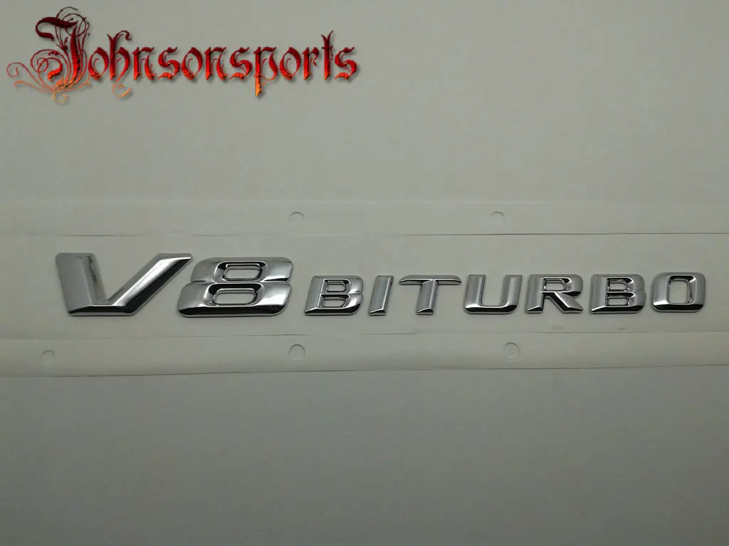 1 шт. C63S 3D эмблема АБС V8 BITURBO сзади значка крома личность модификация наклейки на