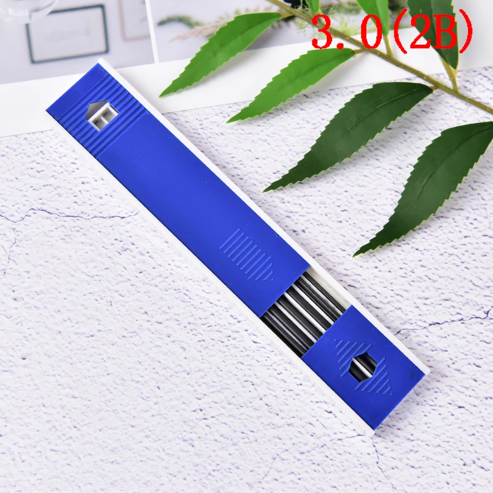 32B 1 Pack 6Pieces HB B 2B 3B 4B 5B H 2H 3H Black Lead Refill Red Blue Lead Refills Color Mines - Цвет графита: 32B