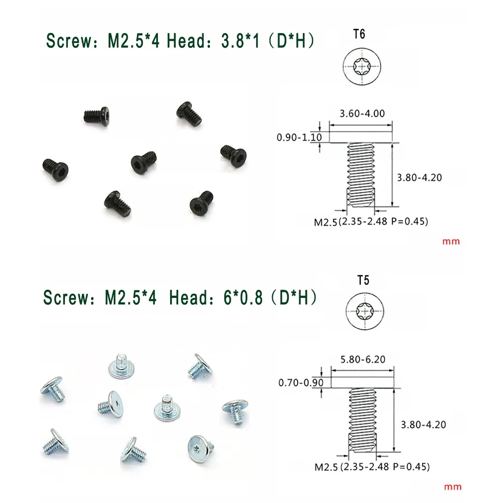 100 шт. винты для ремонта компьютера из углеродистой стали|Винты| |