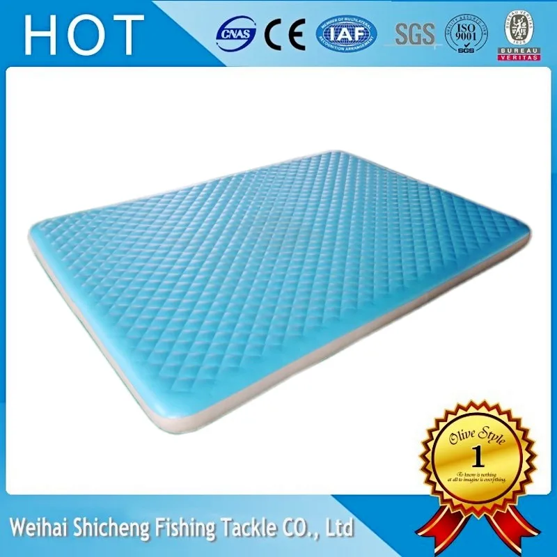 

Top quality blue inflatable water float/pool float/air mattress made in China