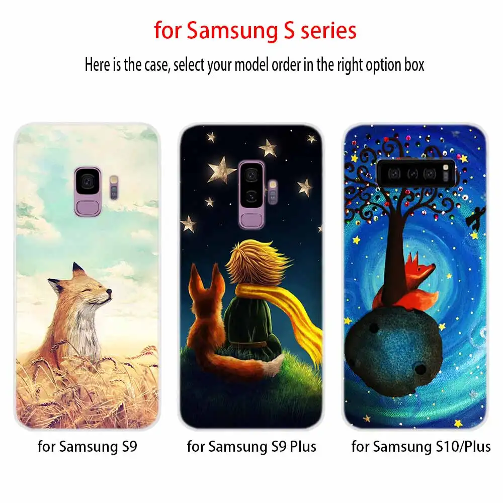 Мягкий чехол The Little Prince fox для Samsung Galaxy S7 Edge S8 S9 S10 S11 S20 S21 Plus Lite E Ultra | Мобильные