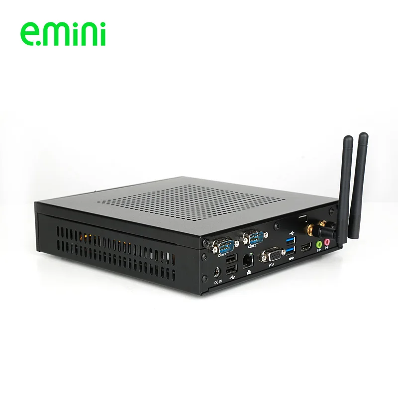 Мини компьютер Intel Celeron J1900 Barebone HTPC Windows 10 настольный тонкий макрокомпьютер с