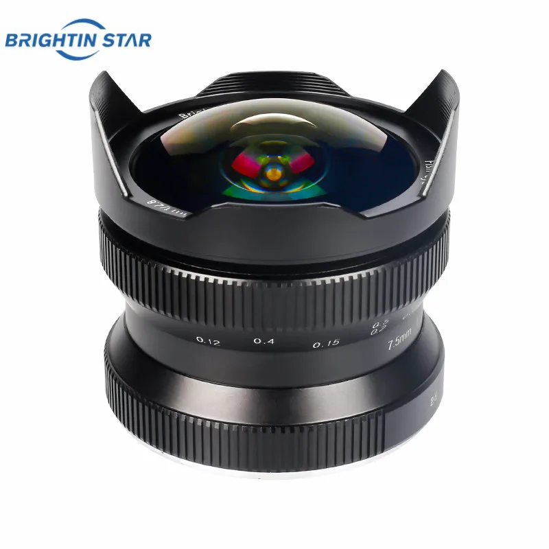 Brightin Star 7.5mmF2. 8 ii объектив рыбий глаз подходит для Canon Sony Olympus Panasonic Fuji бренд micro single