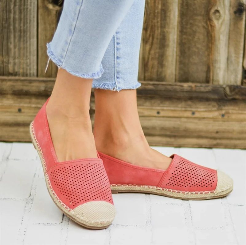 2020 Women Casual Flat Shoes Retro Slip on Loafers Female Burr -slip Shallow Flats Solid Color Footwear Ladies | Обувь