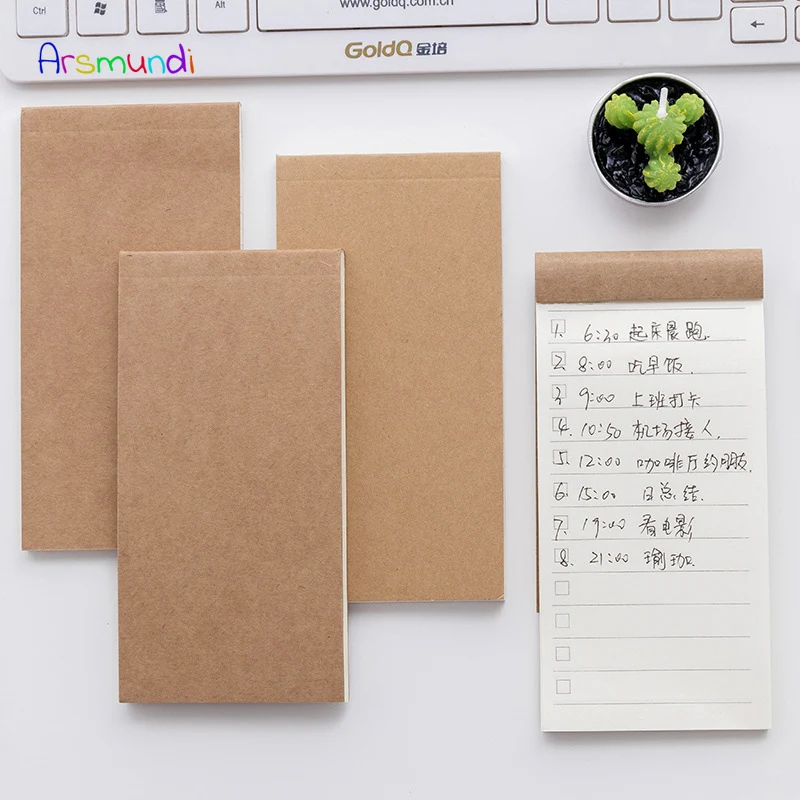 50 листов воловьей кожи бумажный альбом Bullet Journal милый блокнот Еженедельный