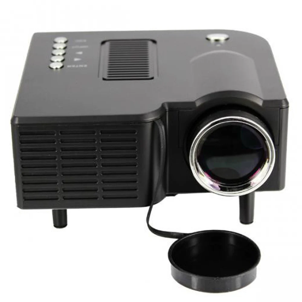 Uc28 портативный из светодиодов проектор кинотеатр пк и ноутбуков VGA / USB SD AV