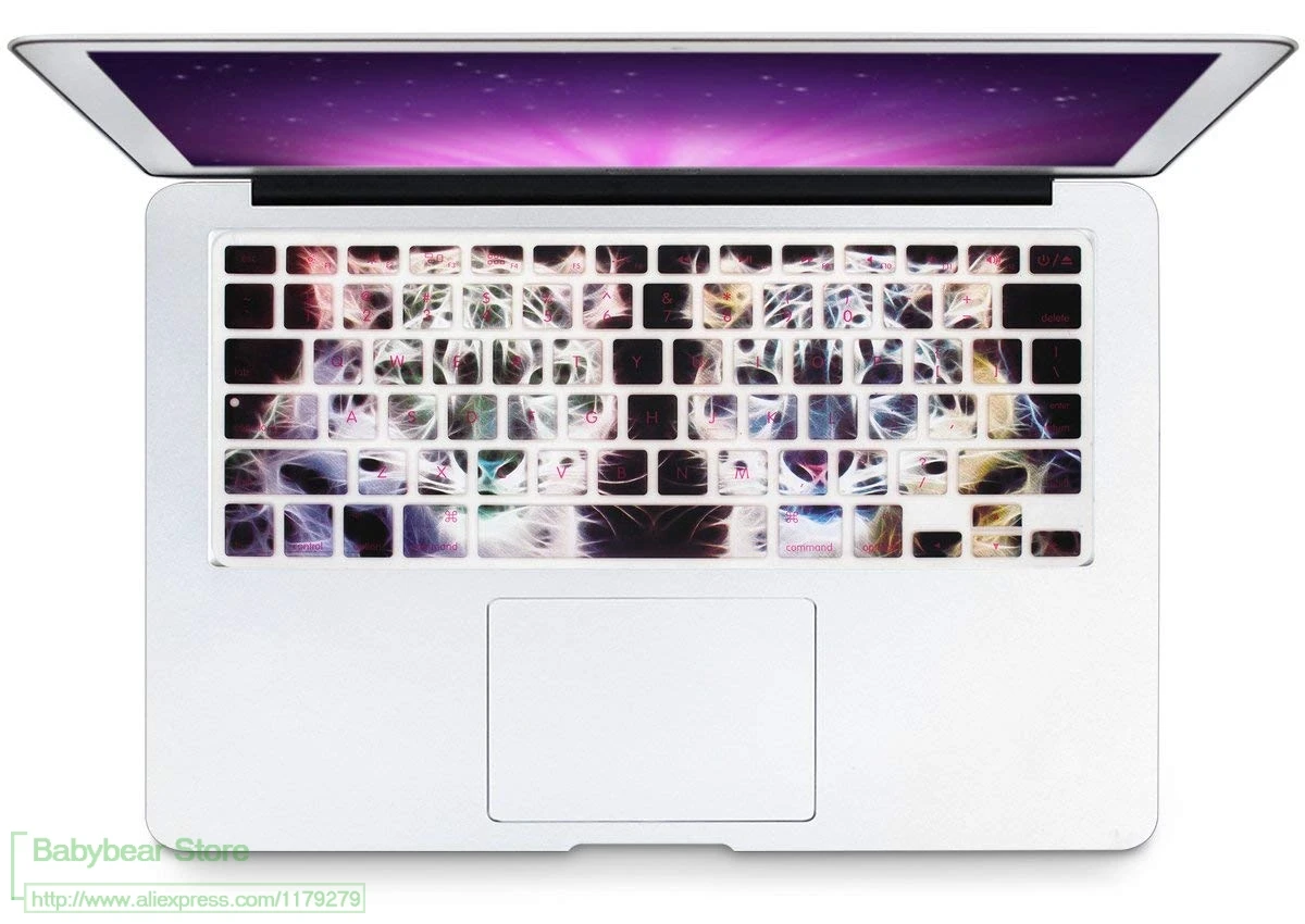 Для Macbook Air 13 защита постепенное изменение цвета Pro 15 Retina английская клавиатура