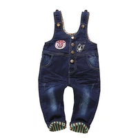 9m 3t high quality soft jeans baby overalls infant long pants overalls hooded cute girls boys jeans jumpsuit rompers toddler