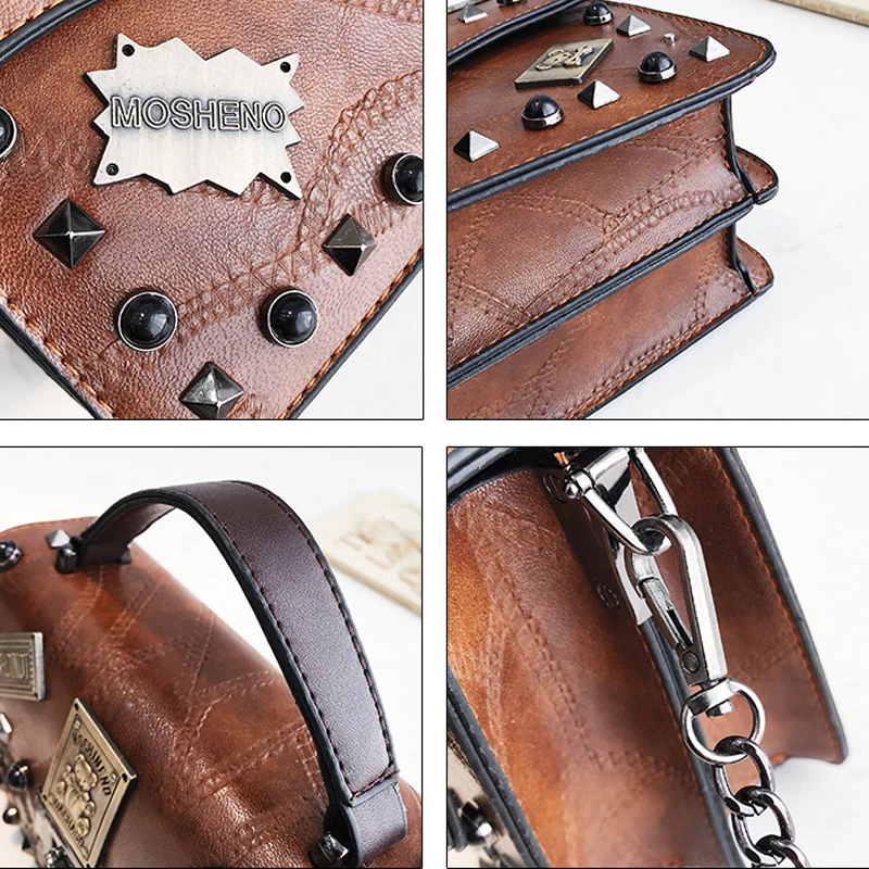 

Jiessie & Angela Luxury Brand Women Leather Handbags Casual Small Tote Bag Vintage Crossbody Shoulder Bags Designer Women Bags