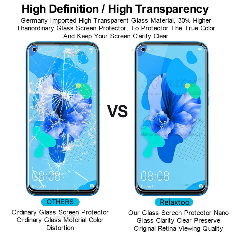 Полное покрытие закаленное стекло для Huawei P20 Lite 2019 Защитная пленка экрана hauwei huawey