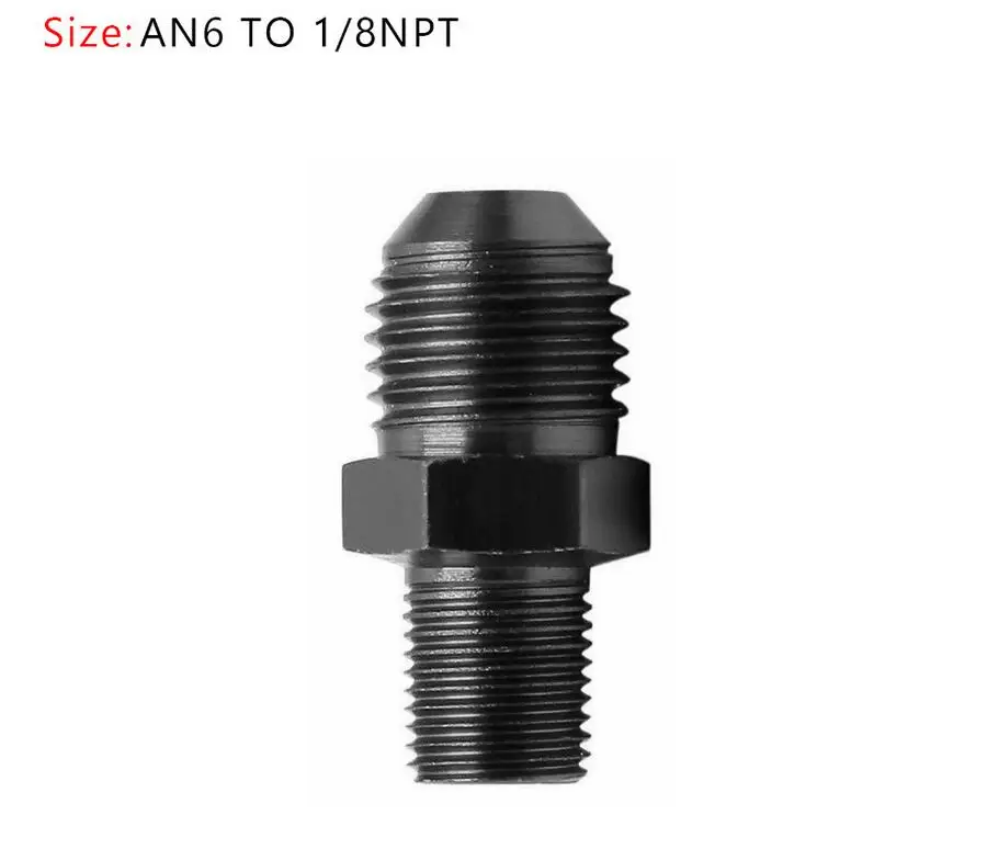 AN6 TO 1 8NPT Areyourshop автомобильный 1 шт. AN4 AN6 AN8 AN10 AN12 NPT прямой Мазут Воздушный шланг фитинг Мужской адаптер автомобильные аксессуары - Цвет: AN6 TO 1 8NPT