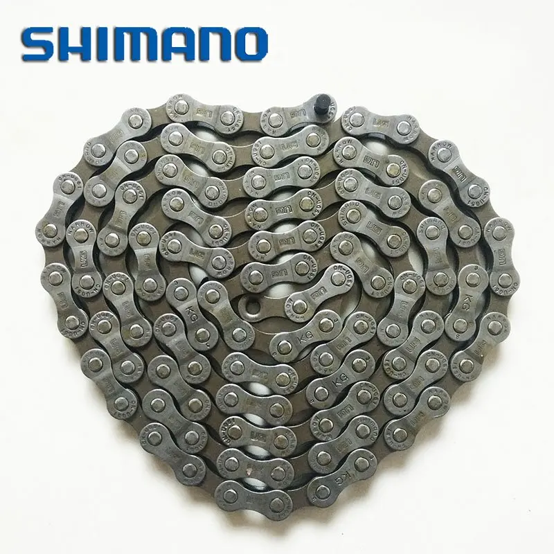 Shimano UG51/HG50 Fixie велосипедная цепь 1/2 &quotx 3/32&quot серый 6s 7s 8s велосипедные