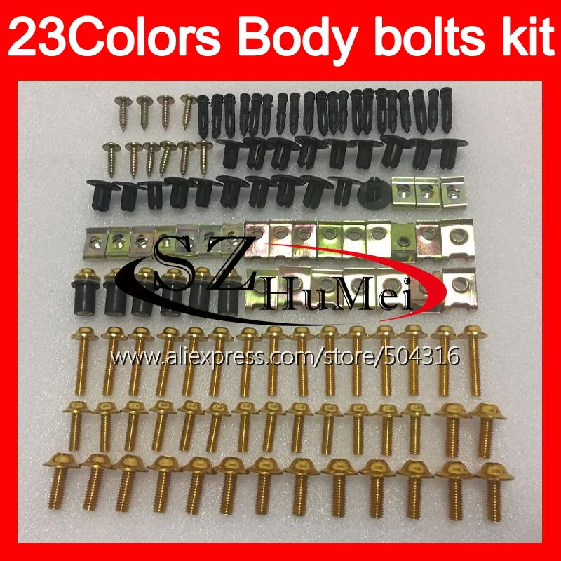 

Fairing bolts full screw kit For KAWASAKI NINJA ZX7R 96 97 98 ZX-7R ZX750 ZX 7R 1996 1997 1998 1999 Windscreen bolt screws Nuts