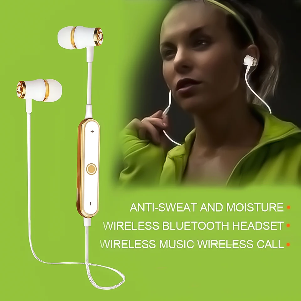 MoreBlue E64 Беспроводной Bluetooth наушники Спорт Бег Наушники Super Bass стерео гарнитура