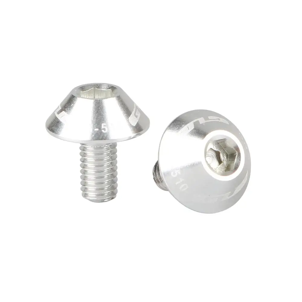 Titanium 1 упаковка из 2 шт. GUB G-510 алюминиевый сплав держатель бутылки для воды винты 5*12 мм ультра-легкий металлический красочный велосипед Винт для руля - Цвет: Titanium