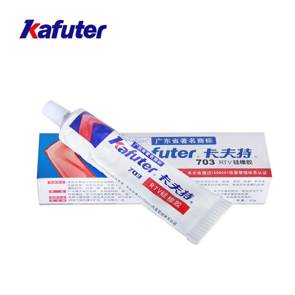 Kafuter K 703 45 г клей белый герметик силиконовый резиновый для стеклянной